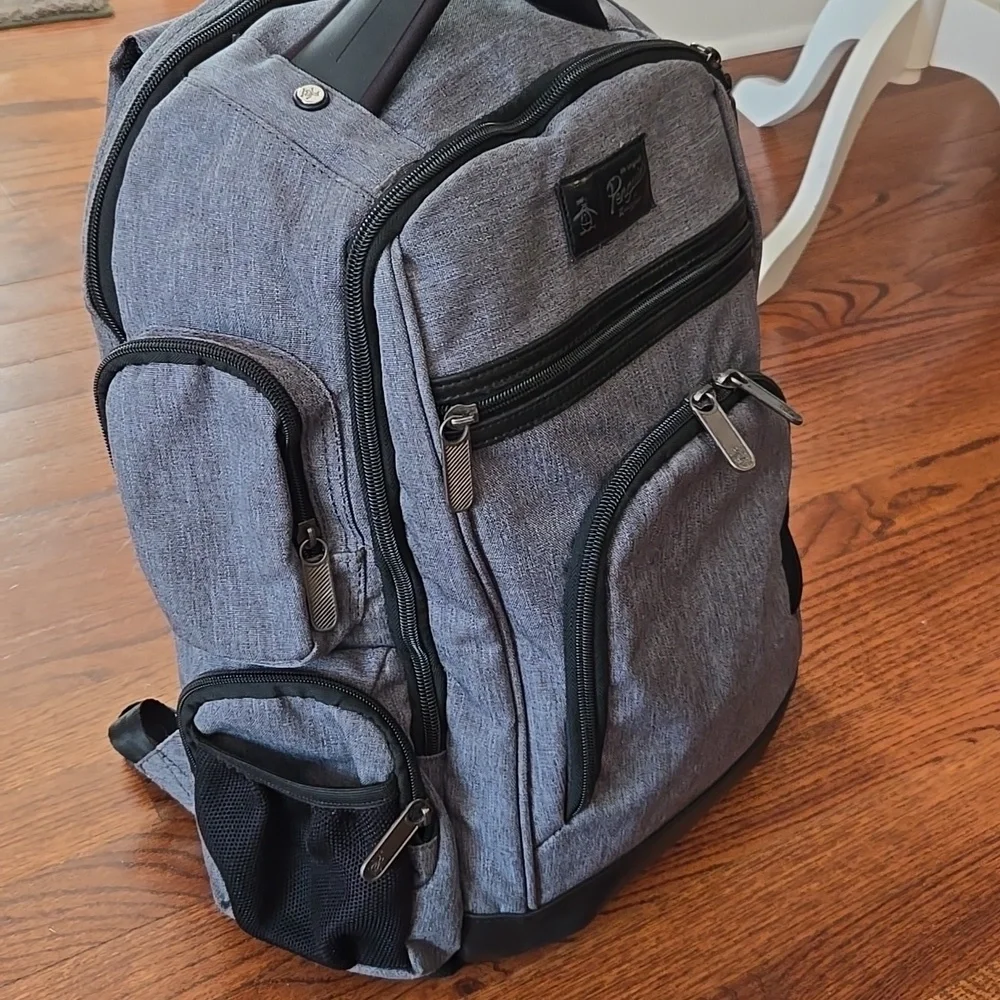 Original Penguin Gray & Black Laptop Shoulder Work School Backpack